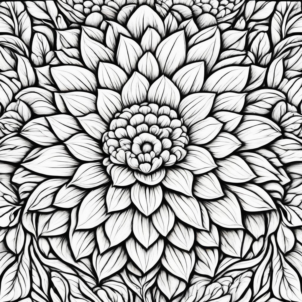 coloring page of flowers - Easy how to drawing