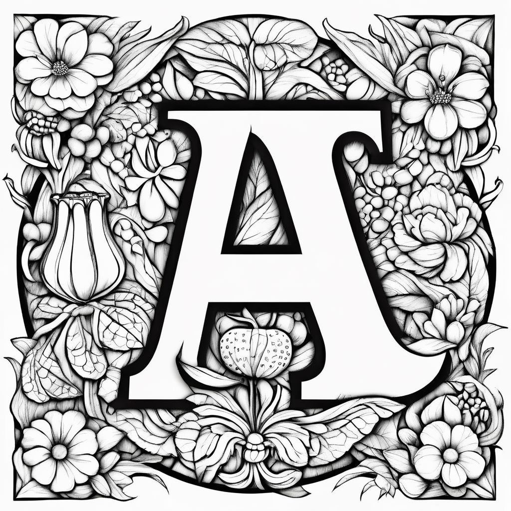 A coloring page - Easy how to drawing