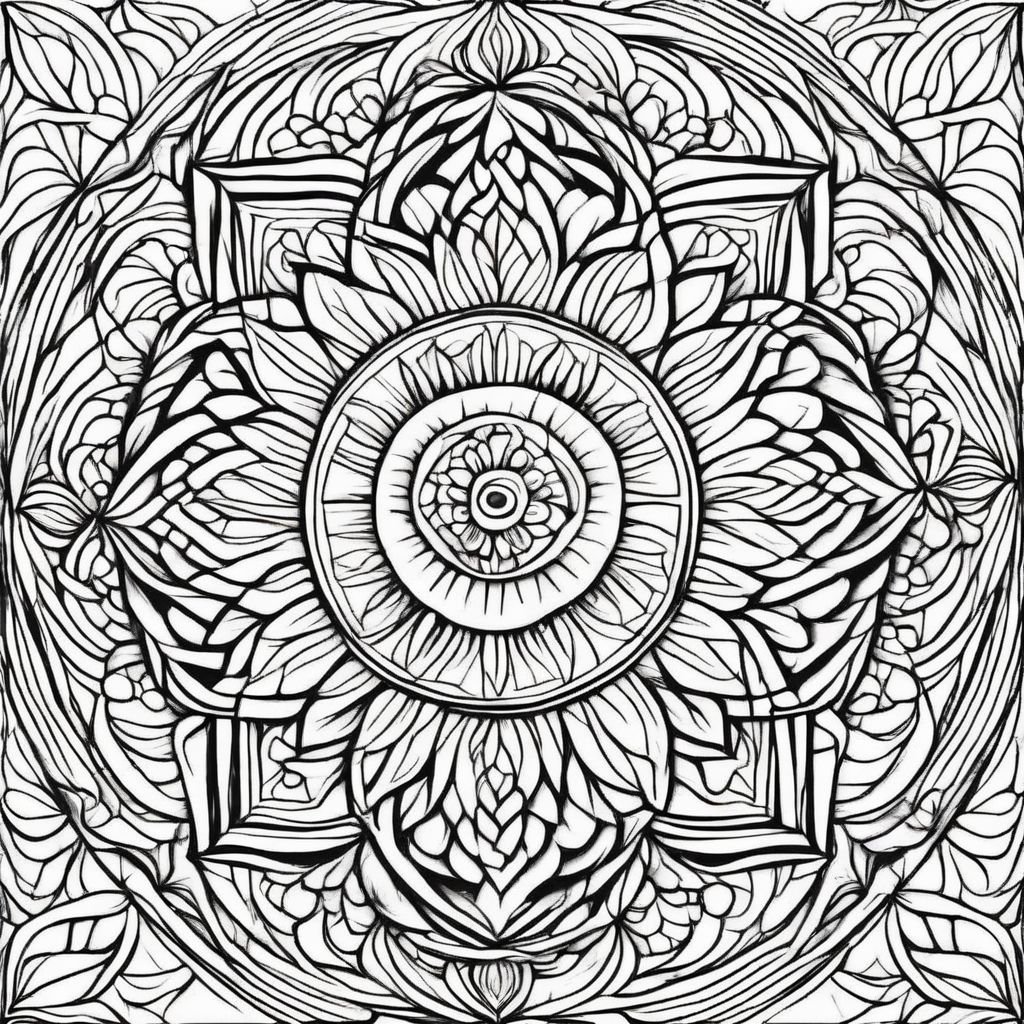 coloring page adult Easy how to drawing